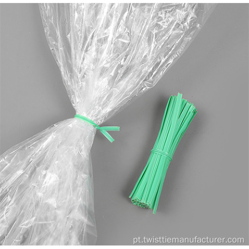 Laço torcido de plástico ecológico de fornecimento de fábrica para embalagem
